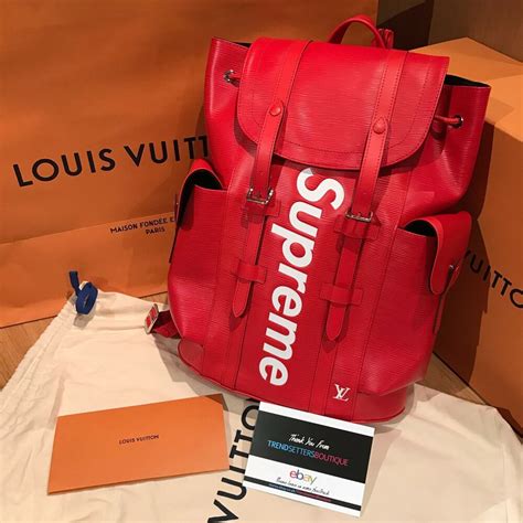 supreme bag lv price|louis vuitton supreme backpack price.